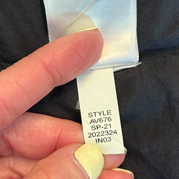 J Crew Sleeveless Tiered Cotton Blend Summer Shift Dress Women’s SZ 0 in Black - Picture 11 of 12